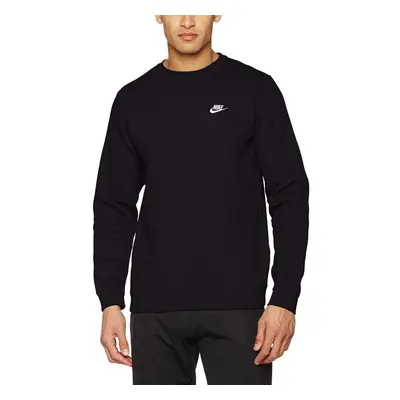 Nike mens Sportswear Club Fleece Crewneck BlackWhite Large