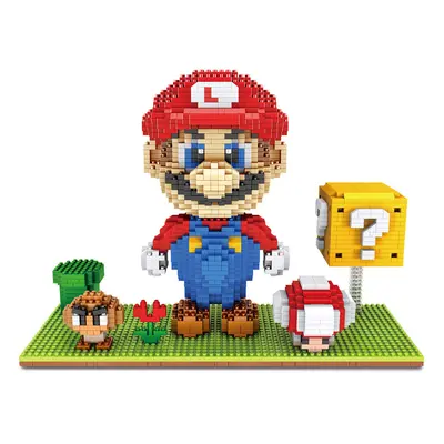 (Style # A-2000PCS) Super Mario Building Blocks Puzzle Micro 3D Figures Brick Toys