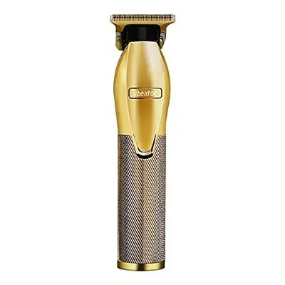 Professional Rechargeable Hair Trimmer Portable Shaver Pro Gold Skeleton Stainless Steel All Met