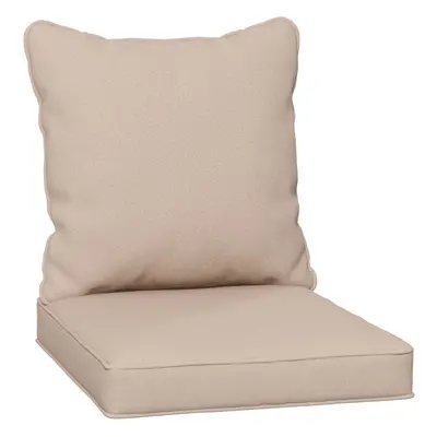 Outsunny Garden Chair Cushion Set with Seat and Back Pad, Beige