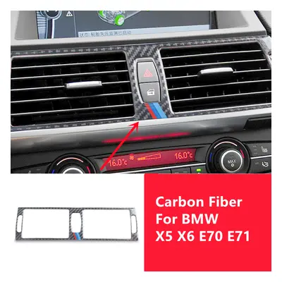 Carbon Fiber Stickers For BMW X5 X6 E70 E71 Interior Modification Cover