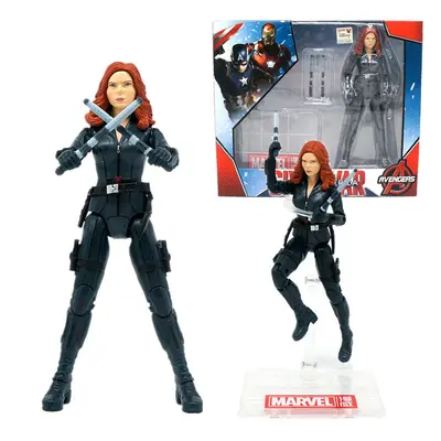 ZD Toys Marvel Avengers Black Widow 7'' PVC Action Figure Model Toy Gift Kids