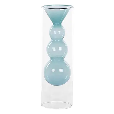 Flower Vase KALOCHI Glass cm Turquoise