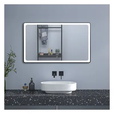 (1200*700mm) Rectangle 4mm Bathroom Mirror with LEDï¼Anti-fog