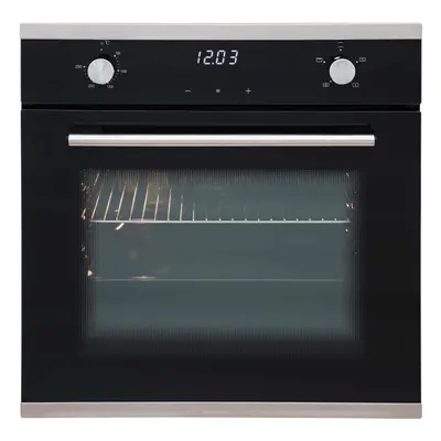 SIA SO103 60cm Black Built In Touch Control Single Electric True Fan Oven