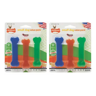 Nylabone Flexi Chew Peanut Butter Bacon Petite 3pk