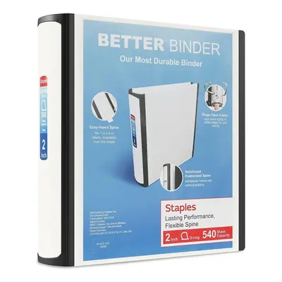 STAPLES Better Binder 2-Inch White