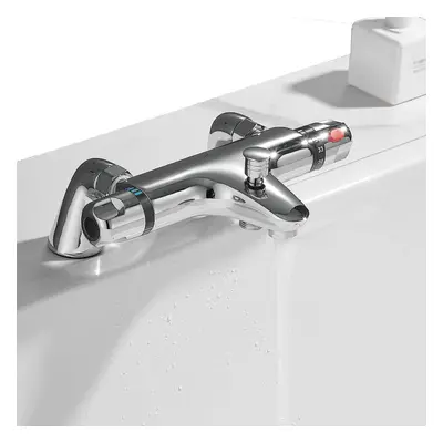 Thermostatic Bath Shower Tap Shower Mixer Valve Bathroom Bath Filler Shower Mixer Tap Deck Mount