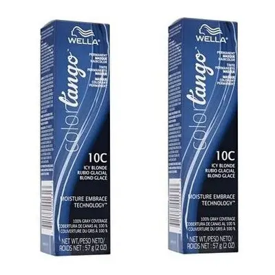 (10C â pack of 2) Wella Color Tango 10C Icy Blonde Permanent Haircolor