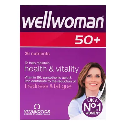 Vitabiotics Wellwoman 50+ Tablets for Active Lifestyle and Immune System Support - 30's