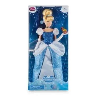 Cinderella Classic Doll wearing a glittering blue gown with a white