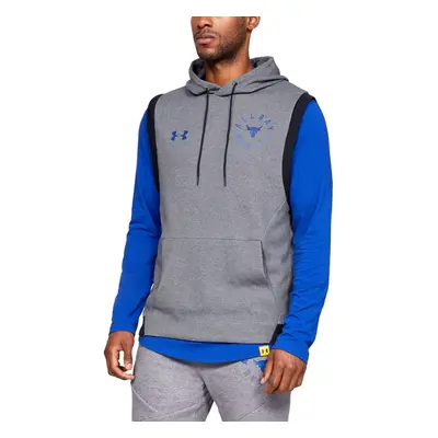 Under Armour Men's Project Rock Double Knit Sleeveless Hoodie (M Stee