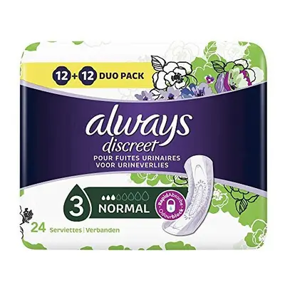 Always Discreet Normal Pads for Incontinence and Bladder Control