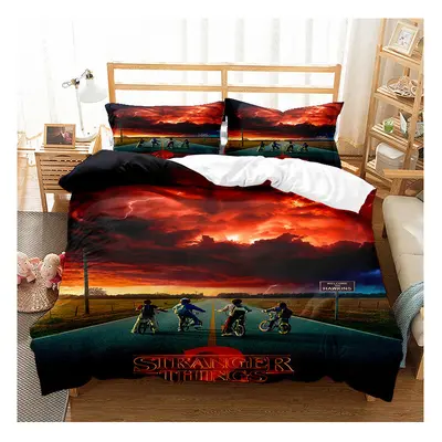 (Pattern 10, Single) Stranger Things Single Double King Duvet Cover UK