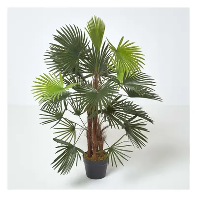 Homescapes Green 'Lady Palm' Tree Artificial Rhapis Plant with Pot, cm