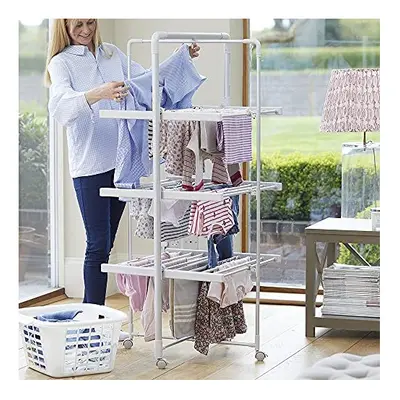 Easylife Heated Airer with timer - size | Strong & Sturdy Clothes Indoor Dryer | Rack Includes E