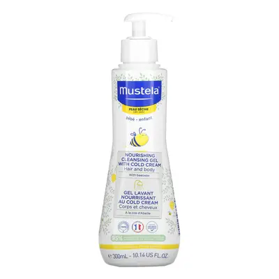 Mustela, Baby, Nourishing Cleansing Hair and Body Gel with Cold Cream, For Dry Skin, 10.14 fl oz