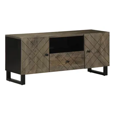 vidaXL TV Cabinet Black 105x33x46 cm Solid Wood Mango TV stand TV sideboard