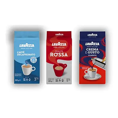 Lavazza Ground Coffee - Dark, Medium & Decaf - Pack.