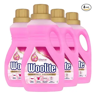 Woolite Laundry Detergent Liquid, 750ml, Pack of For Delicates, Hand & Machine Wash, Washes