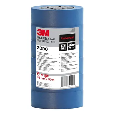 3M Masking Tape Universal Surfaces, medium tack, UV stable, indoors & outdoors, tower pack rolls