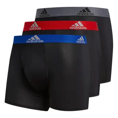 adidas Men's Performance Trunk Underwear (3-Pack) Black/Collegiate Ro