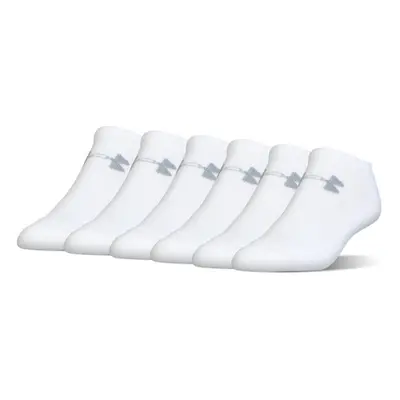 Under Armour Unisex-Adult Cotton No Show Socks Multipairs White/Gray