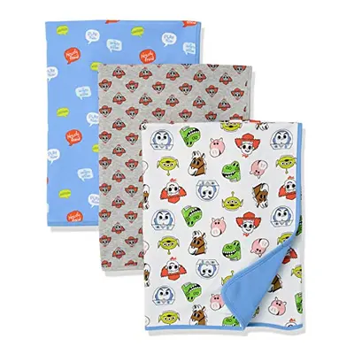 Disney | Marvel | Star Wars Boys' Swaddle Blankets, Pack of 3, 3-pack Toy Story Play Nice, One S