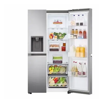 LG NatureFRESH GSLV70PZTD American Style Fridge Freezer - Stainless Steel