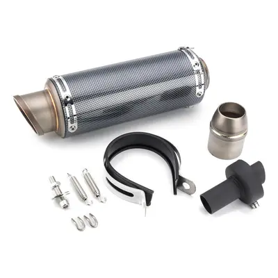 (Carbon) 38-51mm Stainless Steel Motorcycle Exhaust Muffler ATV Tail Pipe