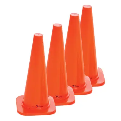 Precision Safety Football Rugby Training Traffic Marker Cones 18'' (Set of 4)