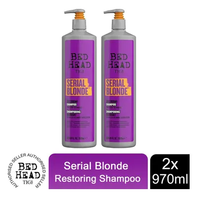 Bed Head Serial Blonde Shampoo for Damaged Blonde Hair 970ml, Pack