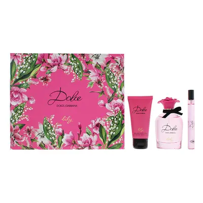 Dolce & Gabbana Dolce Lily Piece Gift Set: Eau De Toilette 75ml - Eau De Toilette 10ml - Body Lo