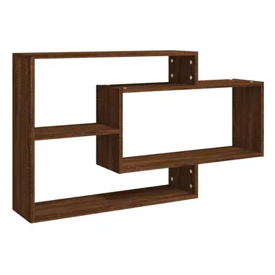 (brown oak) vidaXL Wall Shelves Floating Rack Display Shelf Bookshelf Engineered Wood