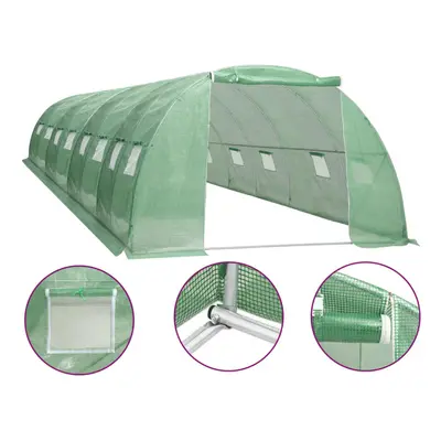 vidaXL Greenhouse 32mÃÂ² Stable Sturdy Plant Tomato House Outdoor Grow Tent