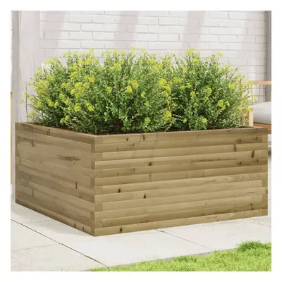 vidaXL Garden Planter 100x100x46 cm Impregnated Wood Pine