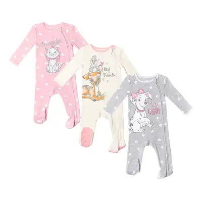 Disney Classics Aristocats Dalmatians Bambi Baby Girls Pack Foot