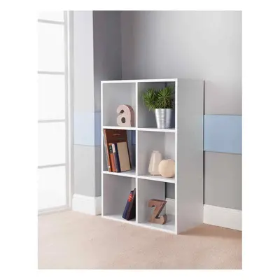 6 Cube Unit-White Bookcases, Shelving & Storage G-0335