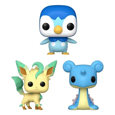 Funko Pop! Games: Pokemon Collectors Set - Figure Set: Piplup Lapra