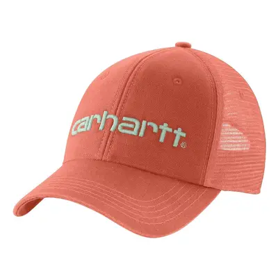 Carhartt Men's Canvas Mesh-Back Logo Graphic Cap Desert Orange OS