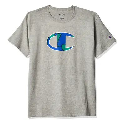 Champion mens Classic T-shirt Big C Logo T Shirt Oxford Gray-586dfa