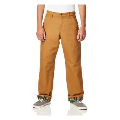 Carhartt Men's Loose Fit Washed Duck Flannel-Lined Utility Work Pant