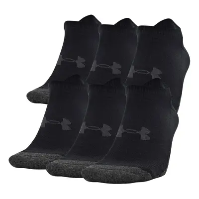 Under Armour Adult Performance Tech No Show Socks Multipairs Black (