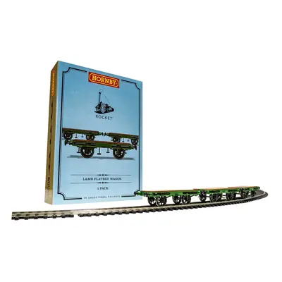 Hornby R60014 L&MR, Flat Bed Wagon Pack - Era OO Gauge