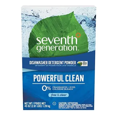 Seventh Generation Dishwasher Detergent Powder, Free & Clear, oz