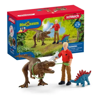 Schleich Dinosaurs Dinosaur Toys for Kids Tyrannosaurus Rex Attack