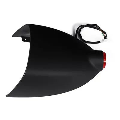 (Matte Black) 12V Motorcycle Cafe Racer Rear Seat Cowl Cover Fender Splash Guard Tail Light Univ