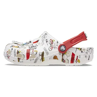 Crocs Unisex Classic Peanuts Snoopy Clogs White/Multi Numeric_10 US Men