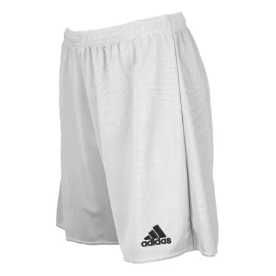 adidas unisex-child Standard Parma Shorts White/Black Medium