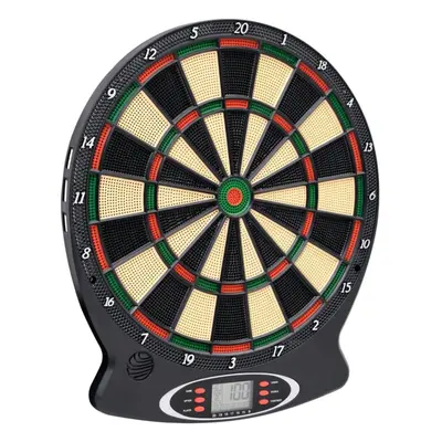 vidaXL Electric Dartboard with Darts Black Polypropylene Dart Target Game